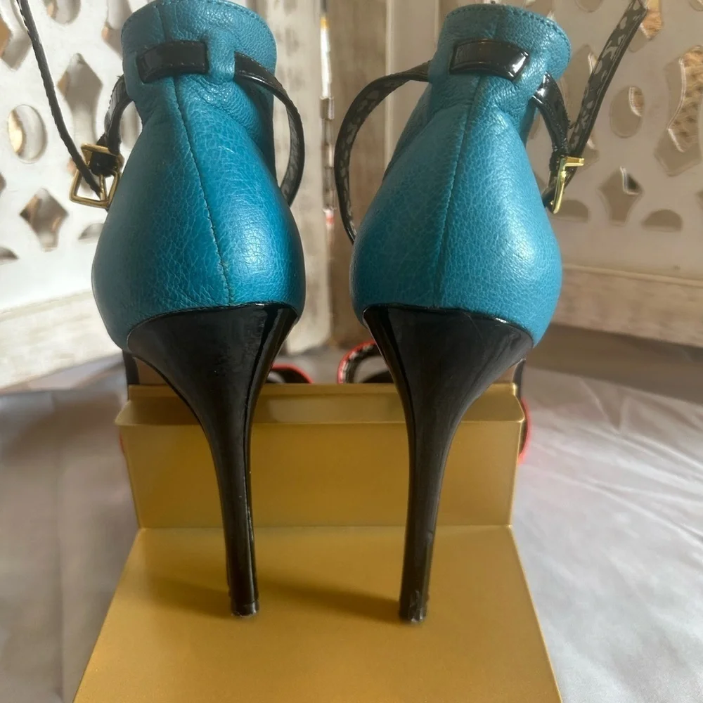 Jessica Simpson Red and Blue Heels